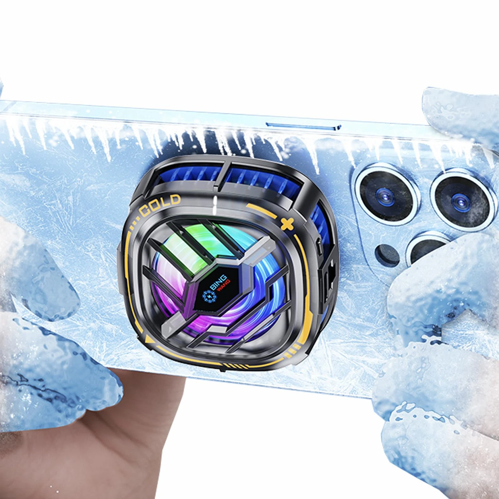 MEMO CX07 Magnetic Mobile Phone Game Cooler, Semiconductor Cooling Fan for Android PUBG - Gearmandu