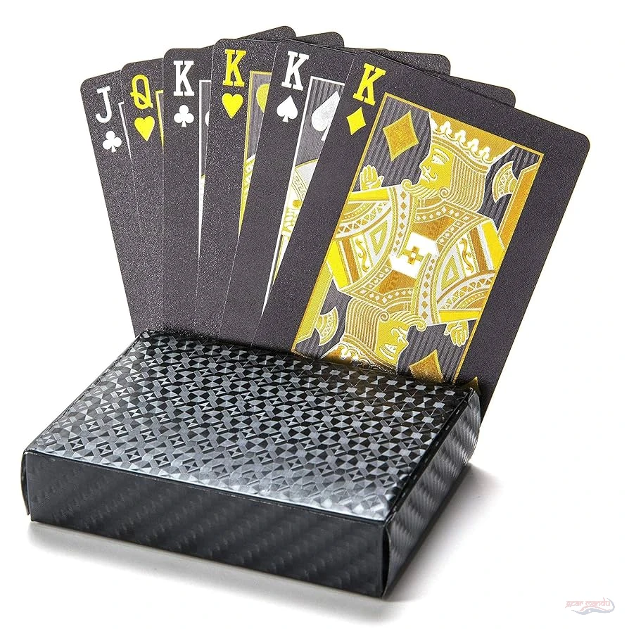 24K Golden Waterproof Playing Cards | 24K Golden Foil Poker Playing Cards With Attractive Golden Box - Gearmandu