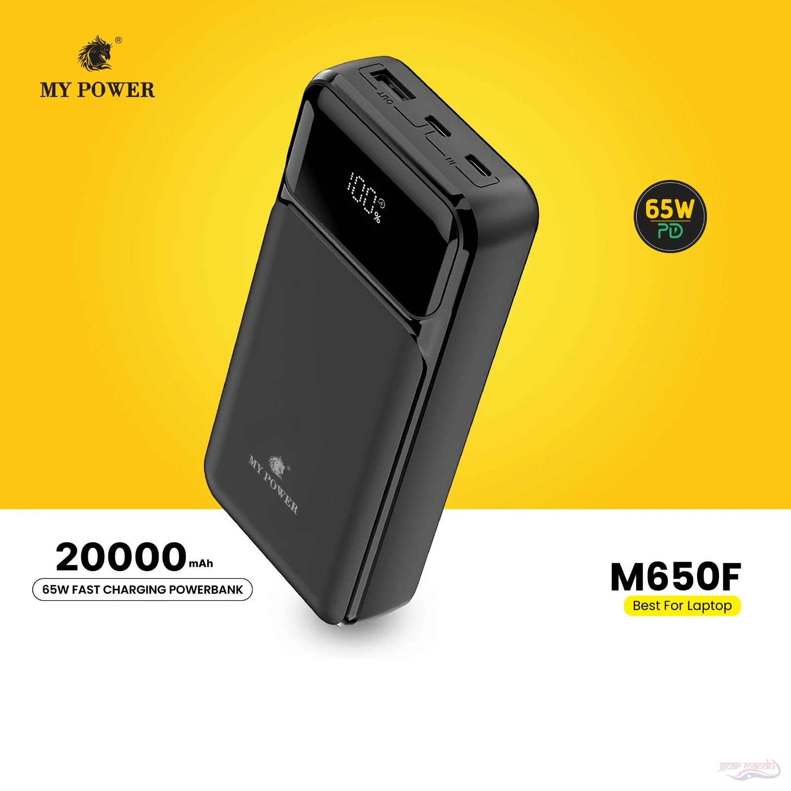 65w laptop Powerbank (m650f) 20000mah - Gearmandu