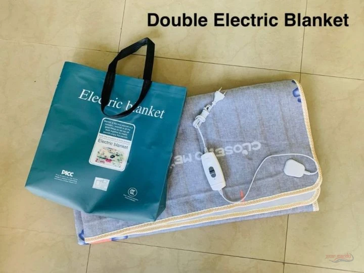 Electric Double Bed Heated Blanket l Thermostat Body Warmer Heater For Winter - Gearmandu