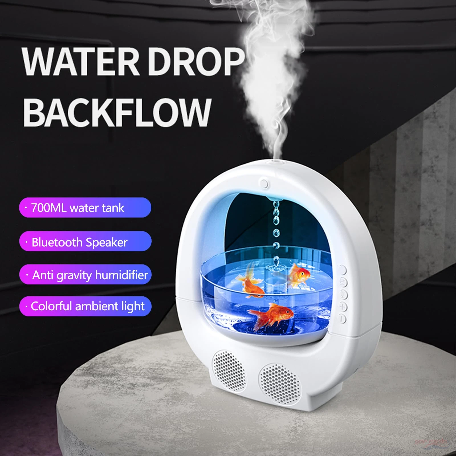 Like a fish in water anti-gravity humidifier Bluetooth Speaker - Gearmandu