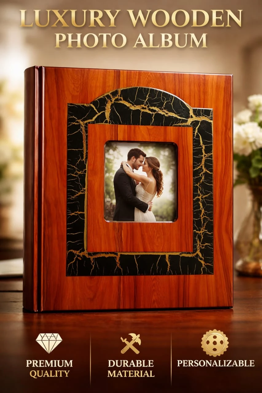 Luxury Wooden Photo Album - Gearmandu