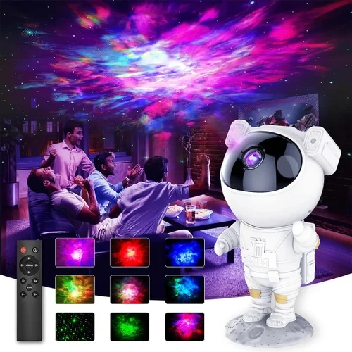 Astronaut Light Projector,Galaxy Star Nebula Starry Sky Night Lamp Projector with Remote Control,360 Rotating for Ceiling Bedroom Living Room,Party Decor,Best Gift for Kids Adults - Gearmandu